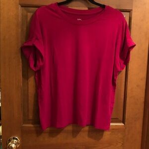Banana Republic Crewneck Tee - Fuchsia